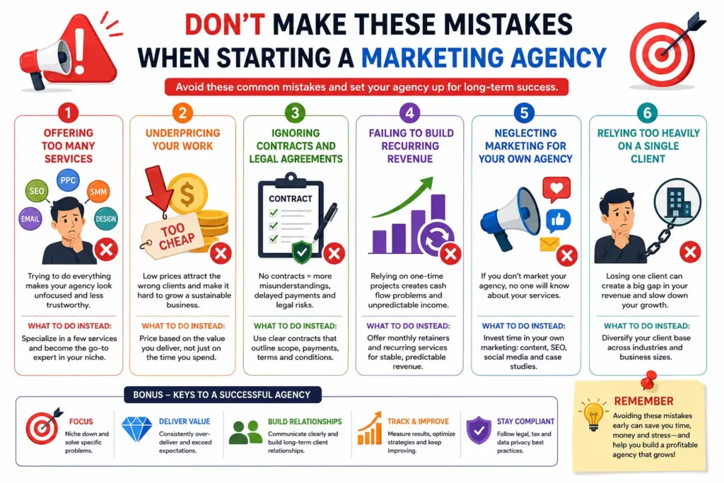 Don't Make These Mistakes When Starting a Marketing Agency