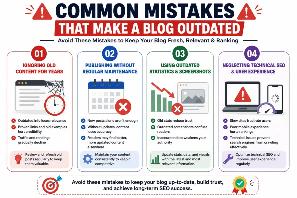 Common Mistakes That Make a Blog Outdated