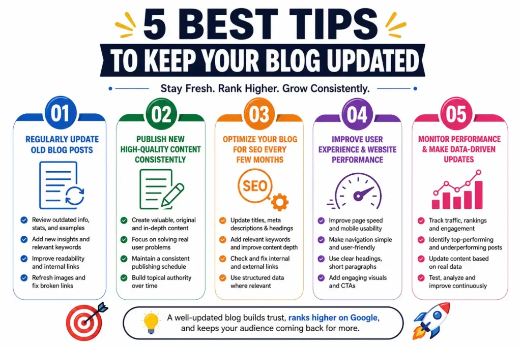 5 Best Tips to Keep Your Blog Updated